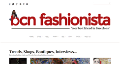 Desktop Screenshot of bcnfashionista.com